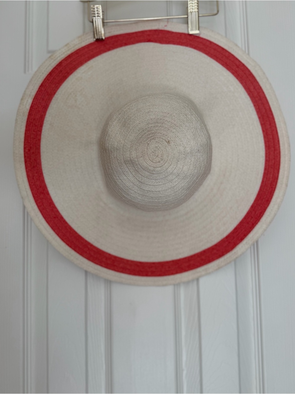 Janie and Jack White Coral Floppy Sun Hat Girls 6 To 8